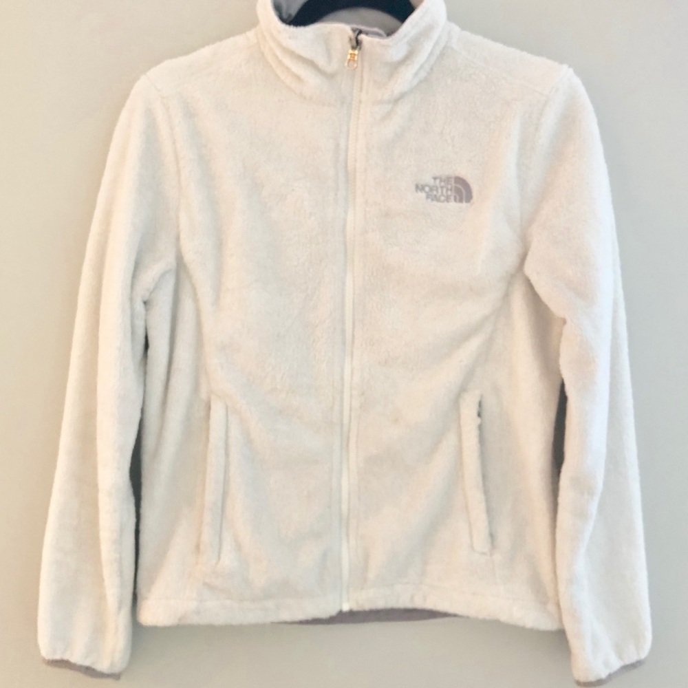 White/Cream The North Face Osito Zip Fleece Jacket